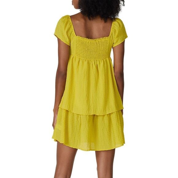 RTR NOW women's Mustard Gold Babydoll Dress size small in golden‎ yellow - Picture 3 of 15